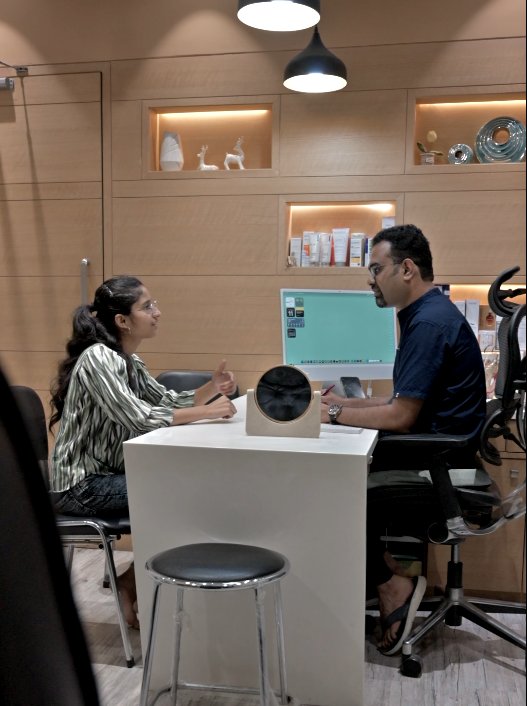 Doctor and patient during a consultation